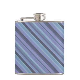 Flasques Bleu-gris bandes diagonales