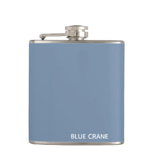 Flasques Blue Crane bleu color