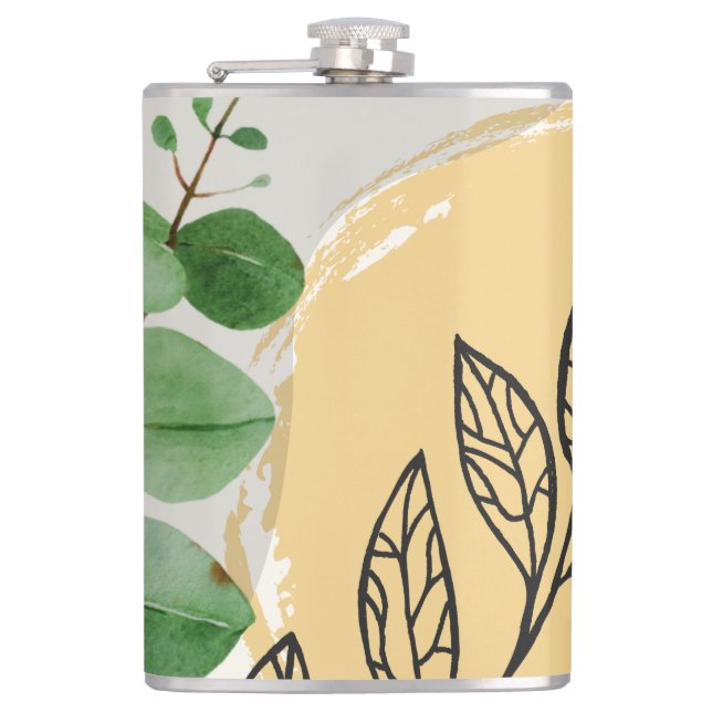Flasques Botanique Boho Green Orange (Devant)