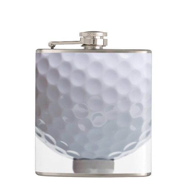 Flasques Boule de golf sur la texture blanche d'arrière - (Devant)