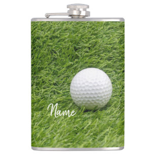 Flasques Boule de golf sur pelouse verte