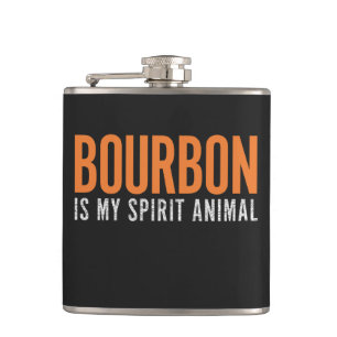 Flasques Bourbon est mon esprit animal Vintage Amérique