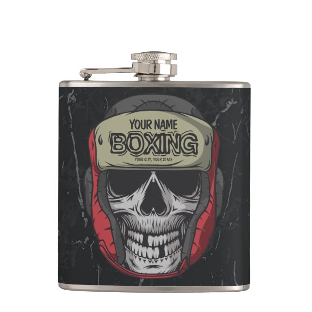 Flasques Boxer Fight Club Skeleton Boxer Gym  (Devant)