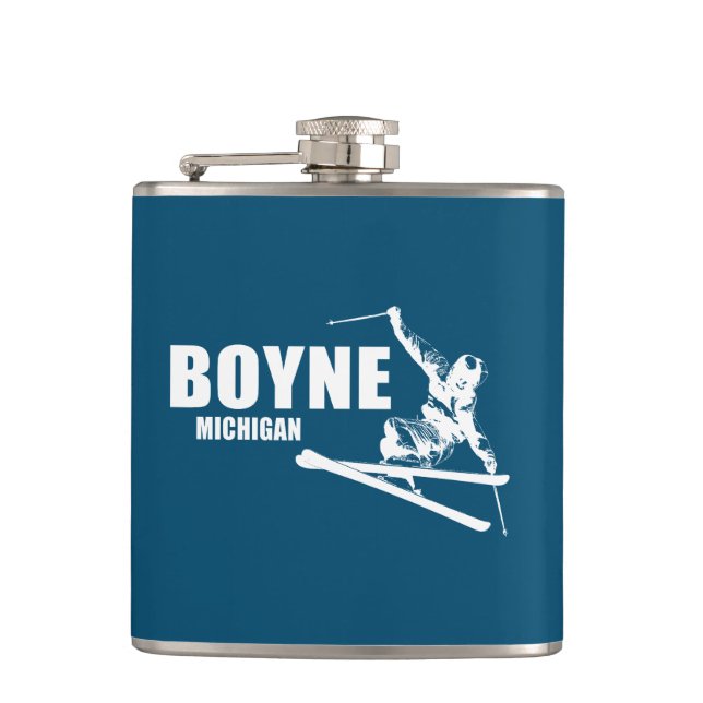 Flasques Boyne Mountain Resort Michigan Skier (Devant)