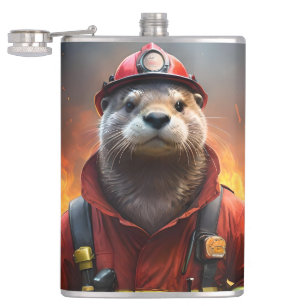 Flasques **"Bravoure éclatante : Le pompier Otter"**