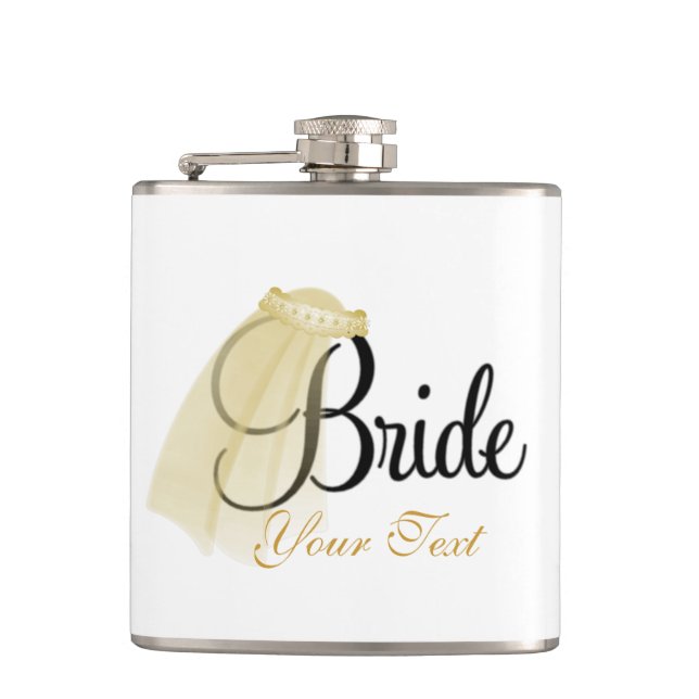 Flasques Bride Flask, 6 oz. (Devant)