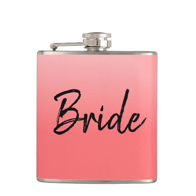 Flasques Bride rose et noire (Devant)