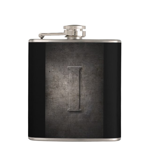 Flasques Bronze Black Metal I Monogramme Fiole (Devant)