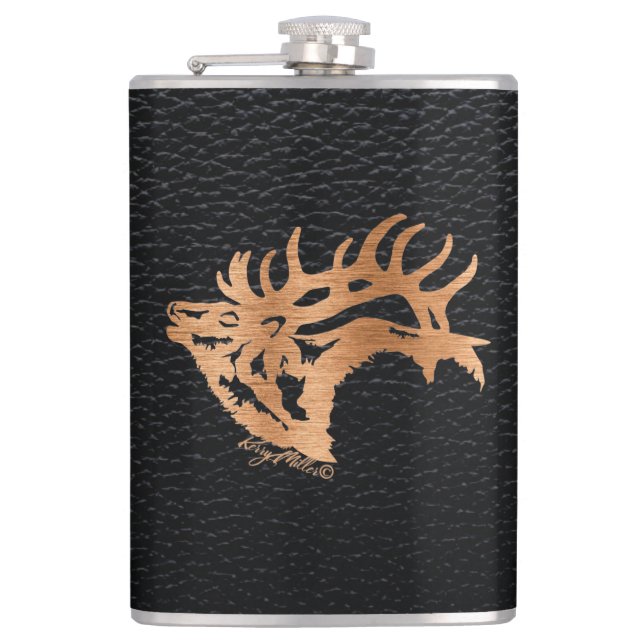 Flasques Brouillonnement Bull Elk (Devant)