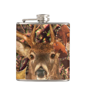 Flasques Buck in Fall Camo White Tail Deer