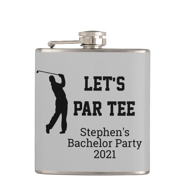 Flasques Cadeau de Fête de Bachelor Party personnalisé Let' (Devant)