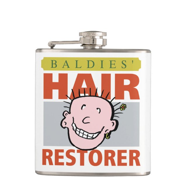 Flasques Cadeau de l'homme chauve. Baldies Détecteur de che (Devant)