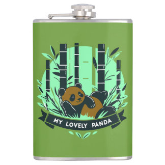 Flasques Cadeaux de Panda Whimsical : Dessins et oeuvres d'