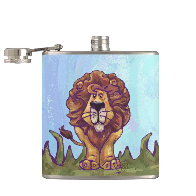 Flasques Cadeaux et accessoires Lion (Ouvert)
