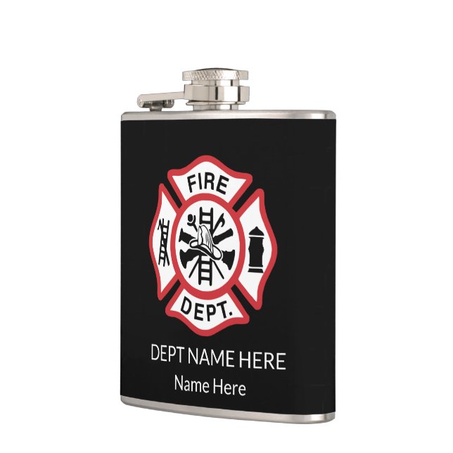Flasques Cadeaux uniques de pompiers, Croix maltaise (Gauche)