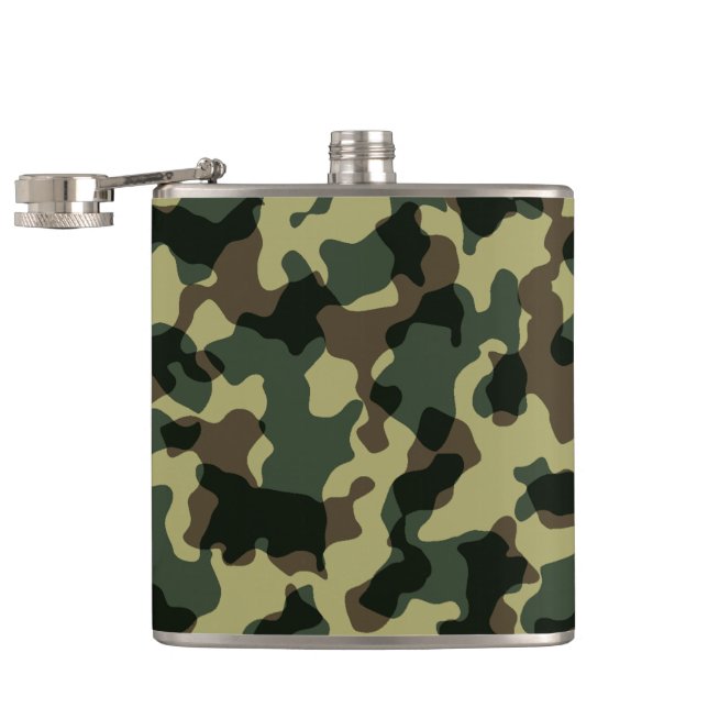 Flasques Camouflage Design Top Hip Camo Whiskey (Ouvert)