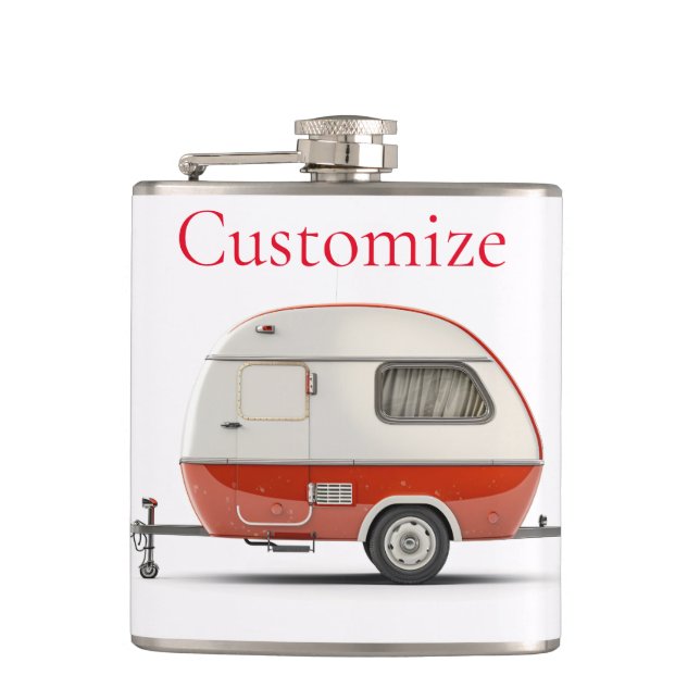 Flasques Camper Teardrop Classic Retro Thunder_Cove (Devant)