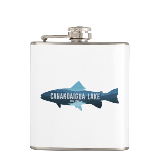 Flasques Canandaigua Lake New York Fish (Devant)