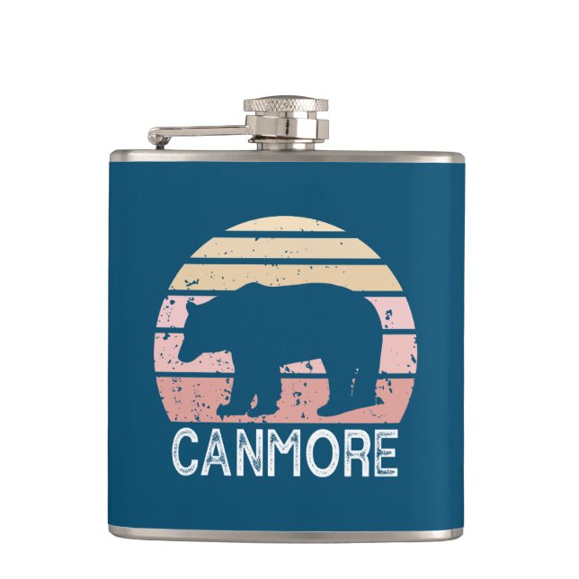 Flasques Canmore Alberta Retro Bear (Devant)