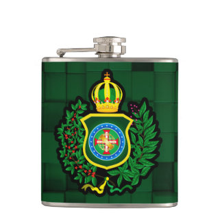 Flasques Cantine Blason du Drapeau Impérial du Brésil