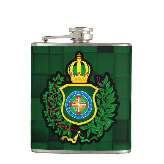 Flasques Cantine Blason du Drapeau Impérial du Brésil (Devant)
