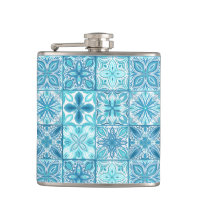 Carreaux décorés en bleu et blanc