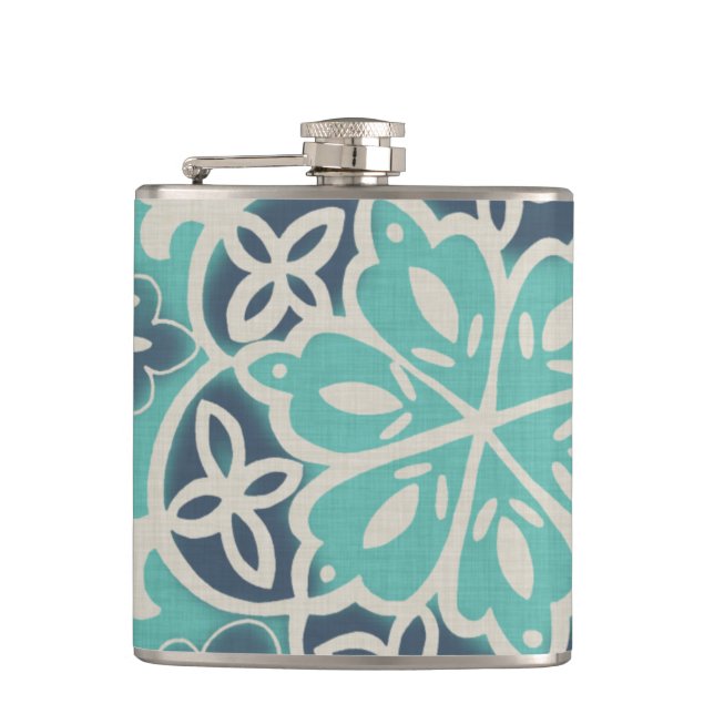 Flasques Carrelage Batik Bleu I (Devant)