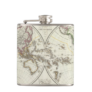 Flasques Carte d'atlas de Paris