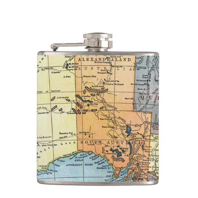 Flasques CARTE : L'AUSTRALIE, c1890 (Devant)