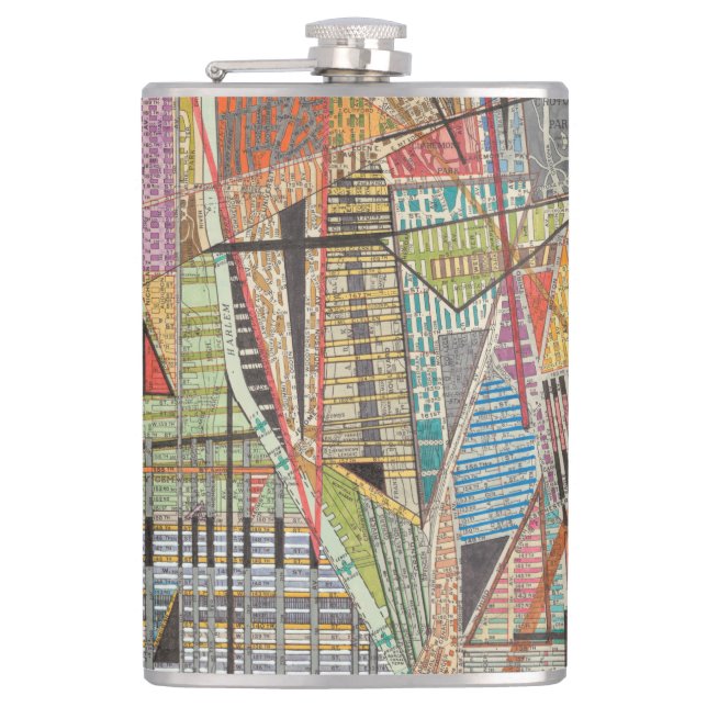Flasques Carte moderne de New York I (Devant)