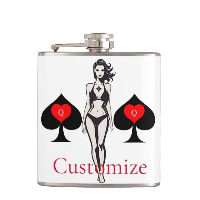 Flasques Carte Tarot Queen of Spades Thunder_Cove (Devant)