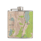 Carte topographique du col Tioga, Californie