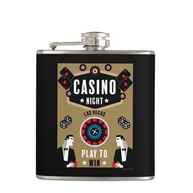 Flasques Casino Gambling Poker Roulette (Devant)