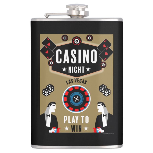 Flasques Casino Gambling Poker Roulette (Devant)