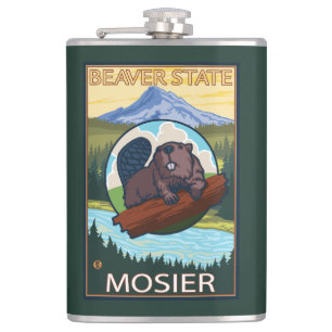 Flasques Castor et capot de Mt. - Mosier, Orégon