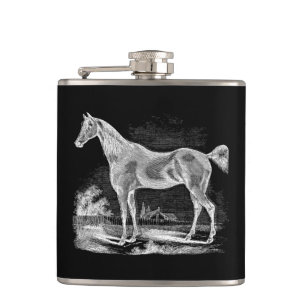 Flasques Cavalier vintage de cheval de pur sang