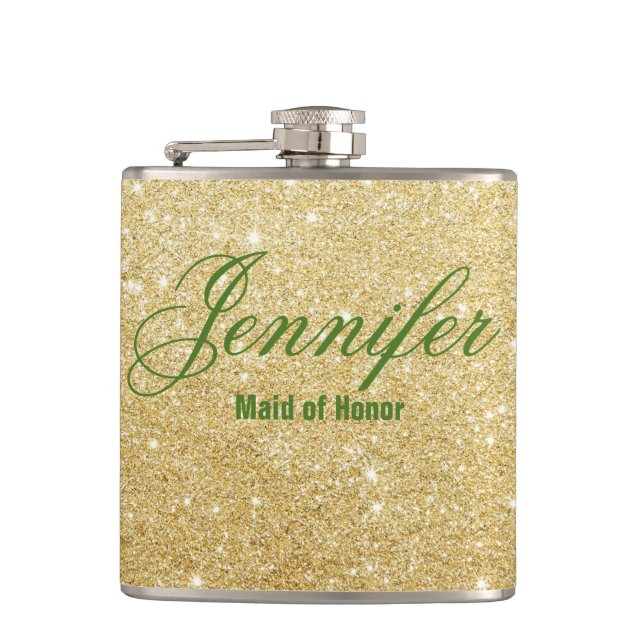 Flasques Charming Calla Lily Mariage Maid of Honor Flask (Devant)