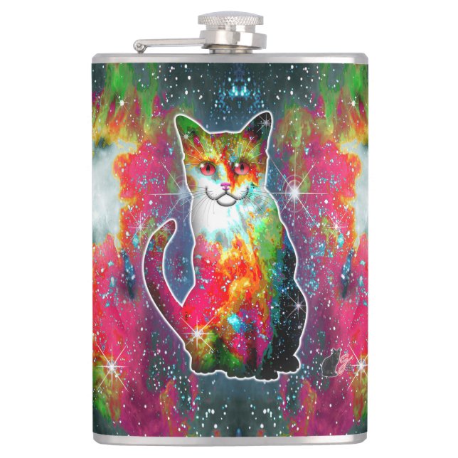 Flasques Chat cosmique Omega (Devant)