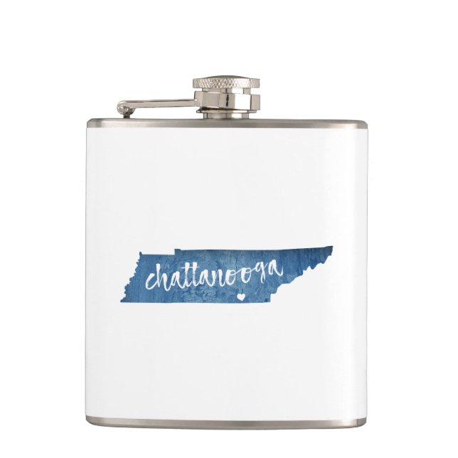 Flasques Chattanooga Tennessee Grain de bois (Devant)