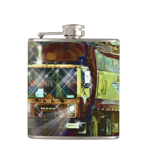 Flasques Chauffeur de camion-poubelle, Camion-poubelle