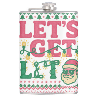 Flasques Chemise de Noël Let's Get Lit • Sweat hilarant et
