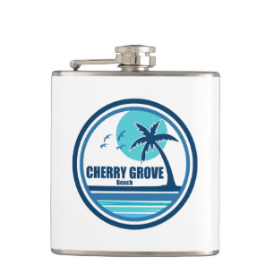Flasques Cherry Grove Beach Caroline du Sud Palm Tree Birds