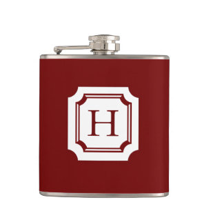 FLASQUES CHIC FLASK_18 RED AVEC MONOGRAM CLASSIQUE