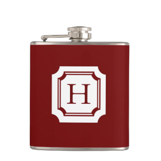 FLASQUES CHIC FLASK_18 RED AVEC MONOGRAM CLASSIQUE