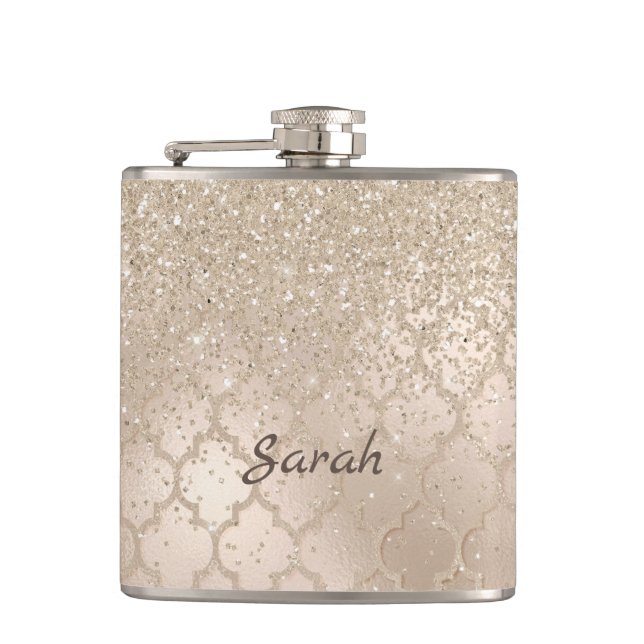 Flasques Chic Parties scintillant Champagne Look Flask (Devant)