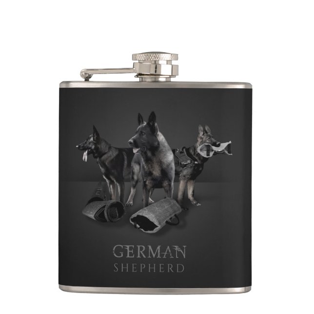 Flasques Chien de berger allemand - GSD (Devant)