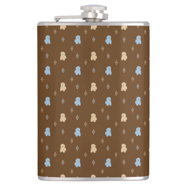 Flasques Chien Lhasa Apso motif (Devant)
