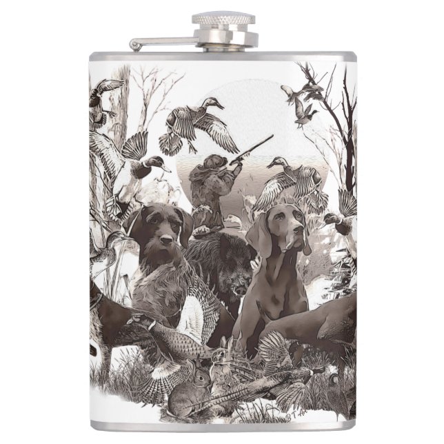 Flasques Chiens de chasse polyvalents (Devant)