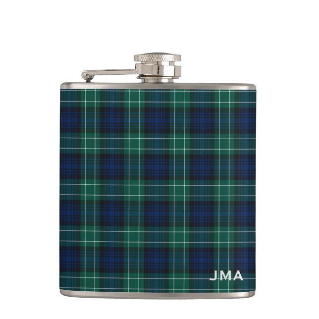 Flasques Clan Abercrombie Tartan Monogrammé (Devant)