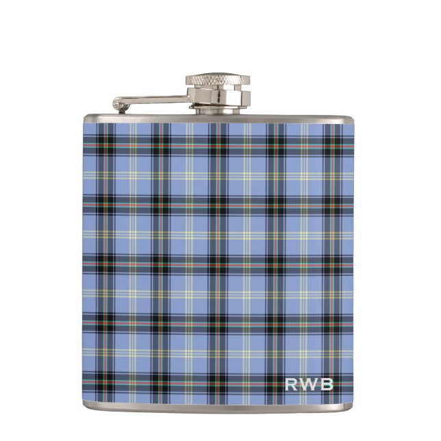 Flasques Clan Bell Tartan Monogramme (Devant)